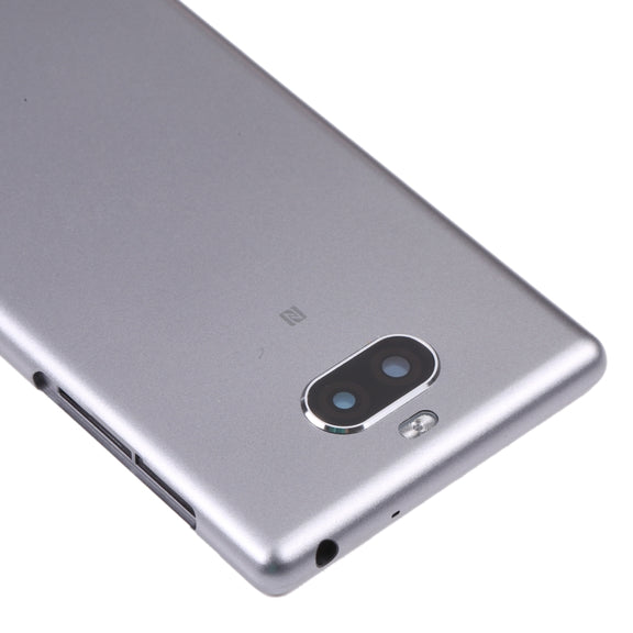 For Sony Xperia 10 Original Battery Back Cover(Silver)
