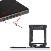 For Sony Xperia XZ1 Compact Original SIM Card Tray + Micro SD Card Tray (Silver)
