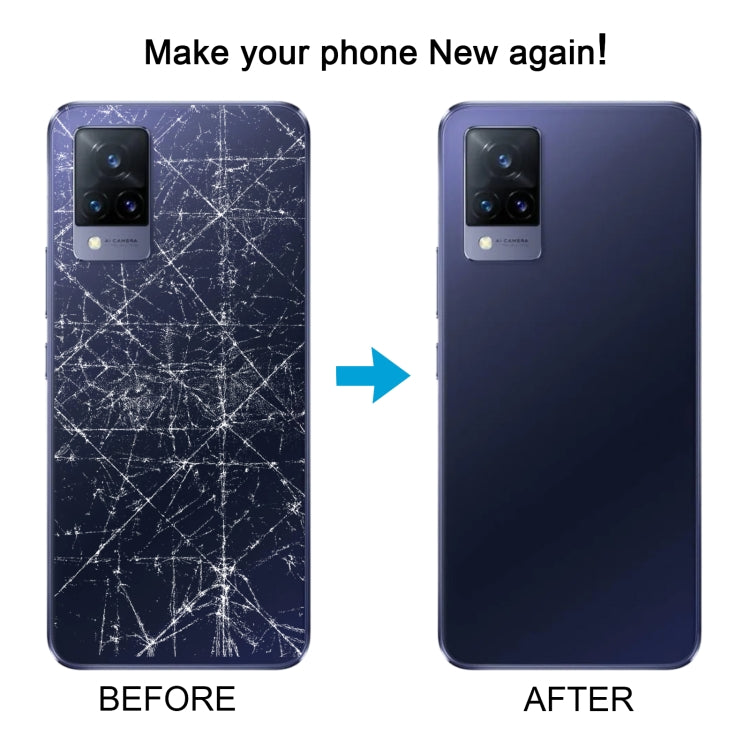 For vivo V21 Original Battery Back Cover with Camera Lens Cover(Blue)