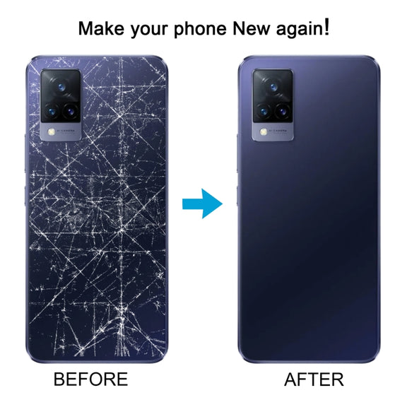 For vivo V21 Original Battery Back Cover with Camera Lens Cover(Blue)
