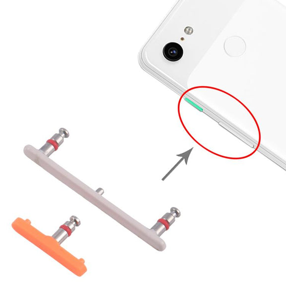 For Google Pixel 3 Original Power Button + Volume Button Control Button (Gold)