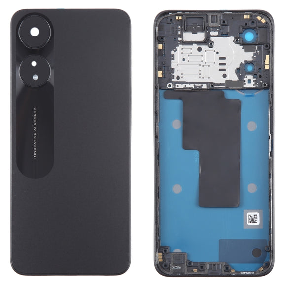 For OPPO A78 5G Original Battery Back Cover with Middle Frame(Black)