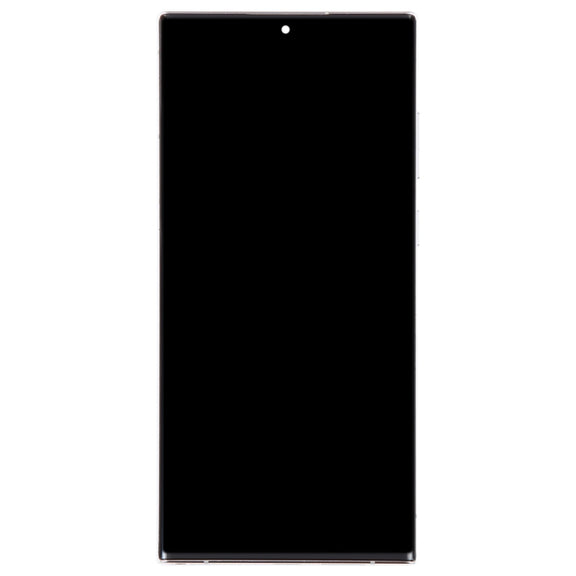For Samsung Galaxy S22 Ultra 5G SM-S908B EU Edition 6.78 inch OLED  LCD Screen Digitizer Full Assembly with Frame(Silver)