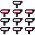 For vivo X90 Pro+ 10pcs Flashlight Covers (Red) - Others by PMC TechLife | Online Shopping South Africa | PMC TechLife
