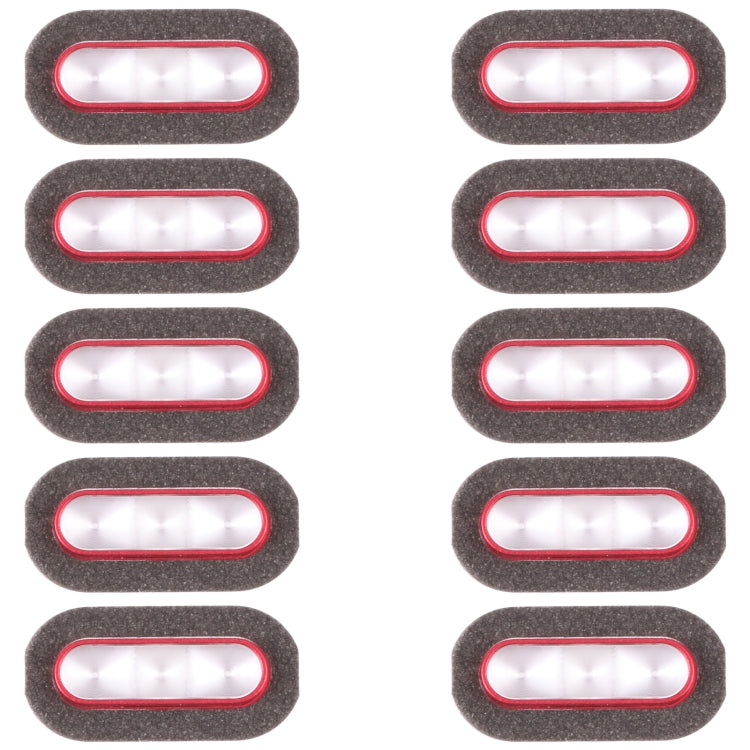 For vivo X90 Pro 10pcs Flashlight Covers (Red)