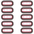 For vivo X90 Pro 10pcs Flashlight Covers (Red) - Others by PMC TechLife | Online Shopping South Africa | PMC TechLife