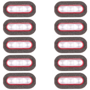 For vivo X90 Pro 10pcs Flashlight Covers (Red)