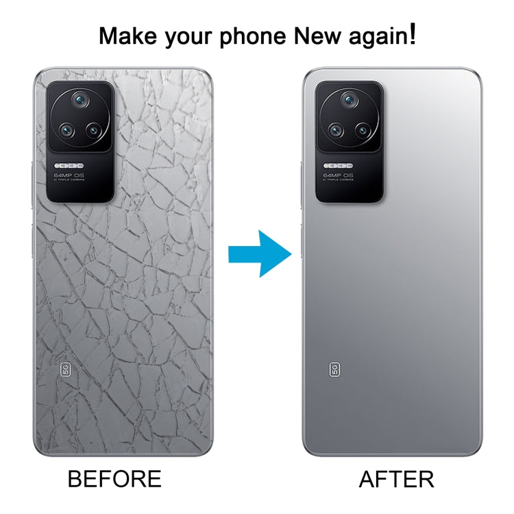 For Xiaomi Poco F4 OEM Glass Material Battery Back Cover(Grey)