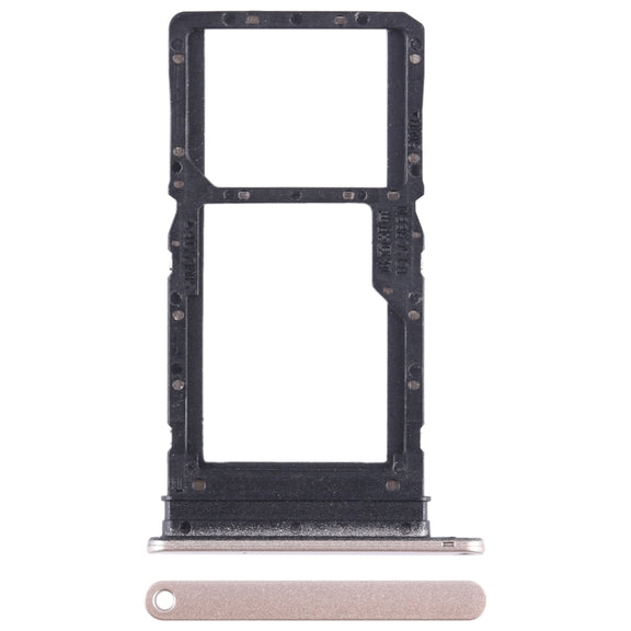 For Huawei Enjoy 30 Plus SIM + SIM / Micro SD Card Tray (Gold)