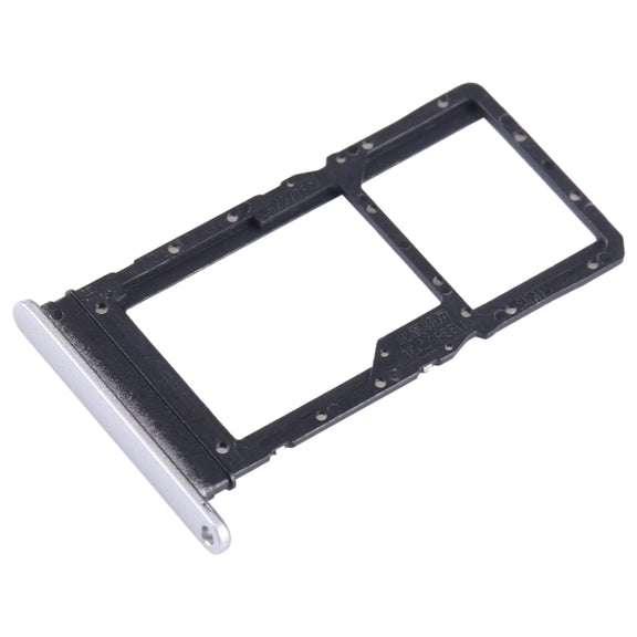 For Huawei Enjoy 30 Plus SIM + SIM / Micro SD Card Tray (Silver)