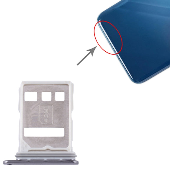For Huawei P60 SIM + NM Card Tray (Black)