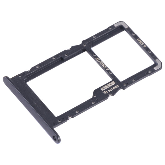 For Huawei Enjoy 50 SIM + SIM / Micro SD Card Tray (Black)