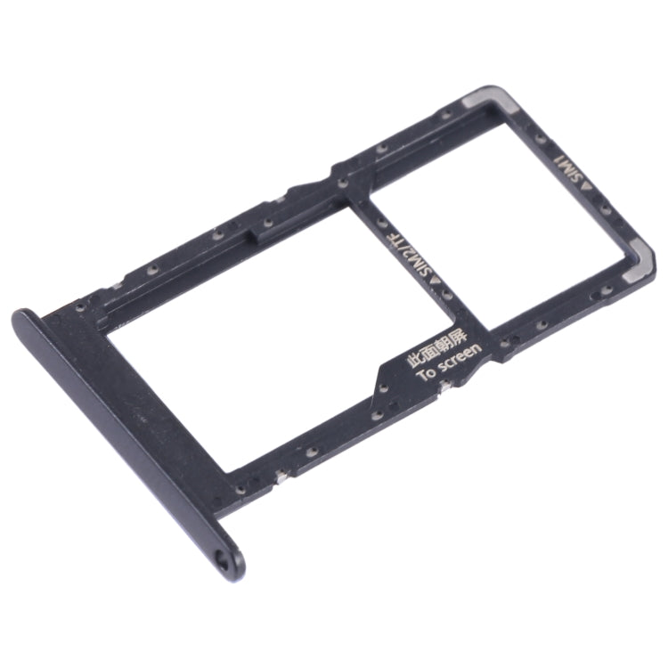 For Huawei Enjoy 50 SIM + SIM / Micro SD Card Tray (Black)