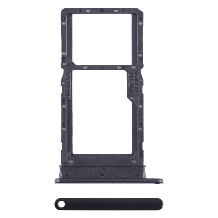 For Honor Play6T SIM + SIM / Micro SD Card Tray (Black)
