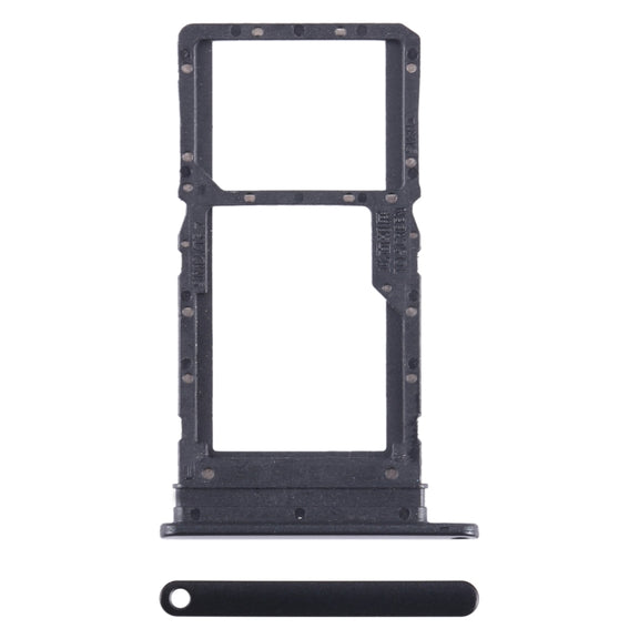 For Honor Play6T SIM + SIM / Micro SD Card Tray (Black)