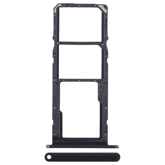 For Honor 10X Lite SIM + SIM + Micro SD Card Tray (Black)