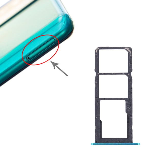 For Honor 10X Lite SIM + SIM + Micro SD Card Tray (Green)
