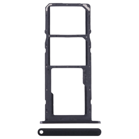 For Honor X10 Lite SIM + SIM + Micro SD Card Tray (Black)