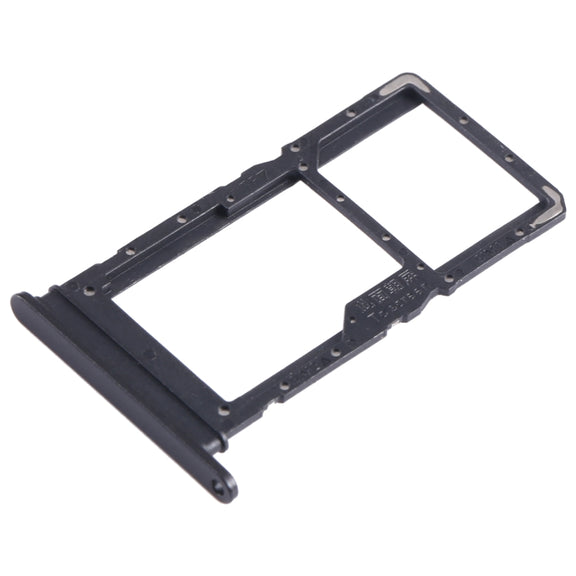 For Honor Play6C SIM + SIM / Micro SD Card Tray (Black)