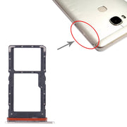 For Honor X5 SIM + SIM / Micro SD Card Tray (Gold)