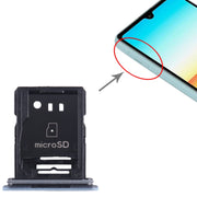 For Sony Xperia Ace II Original SIM + Micro SD Card Tray (Blue)
