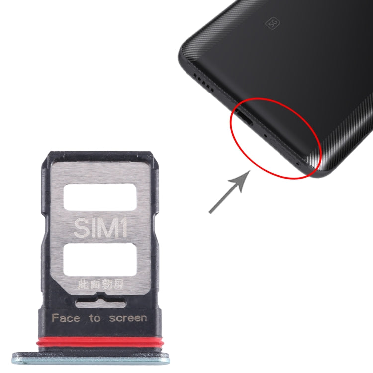 For Xiaomi Redmi K60 SIM Card Tray + SIM Card Tray (Green)