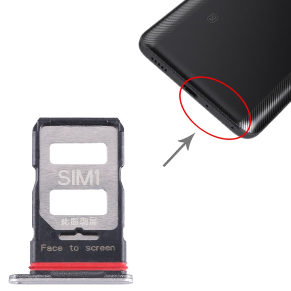 For Xiaomi Redmi K60 SIM Card Tray + SIM Card Tray (Silver)