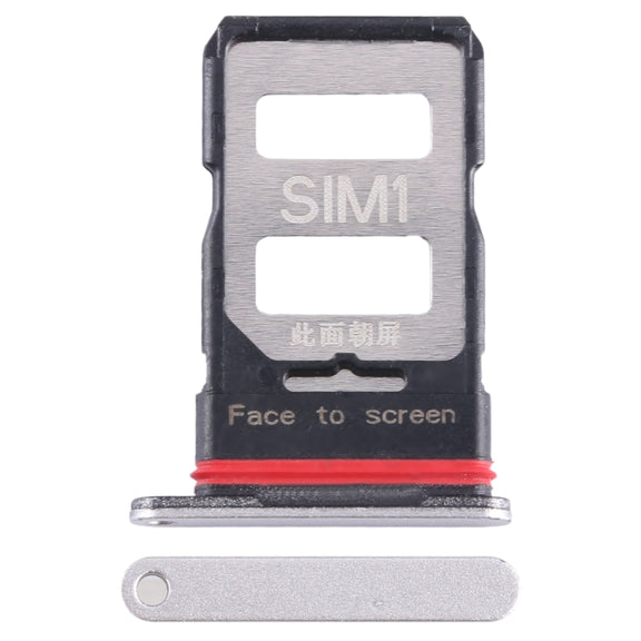 For Xiaomi Redmi K60 SIM Card Tray + SIM Card Tray (Silver)