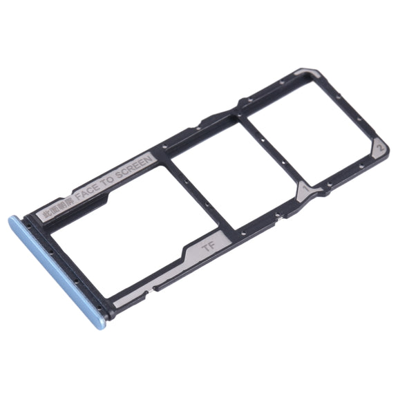 For Xiaomi Redmi Note 12s SIM Card Tray + SIM Card Tray + Micro SD Card Tray (Blue)