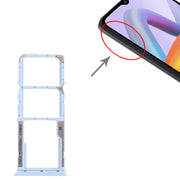 For Xiaomi Poco  C51 SIM Card Tray + SIM Card Tray + Micro SD Card Tray (Blue)