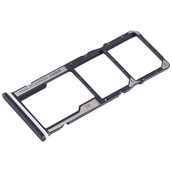 For Xiaomi Redmi A2+ SIM Card Tray + SIM Card Tray + Micro SD Card Tray (Black)