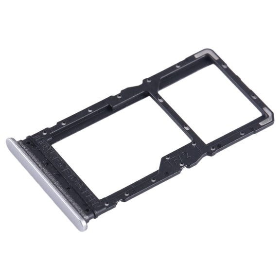 For Xiaomi Redmi Note 12R SIM Card Tray + SIM Card Tray / Micro SD Card Tray (Silver)