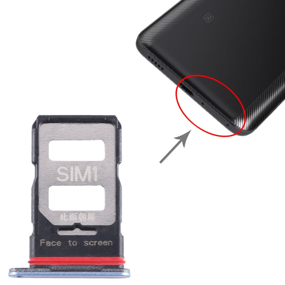 For Xiaomi Poco F5 Pro SIM Card Tray + SIM Card Tray (Blue)