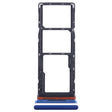 For Tecno Pop 5 Pro SIM Card Tray + SIM Card Tray + Micro SD Card Tray (Blue) - Card Tray by PMC TechLife | Online Shopping South Africa | PMC TechLife