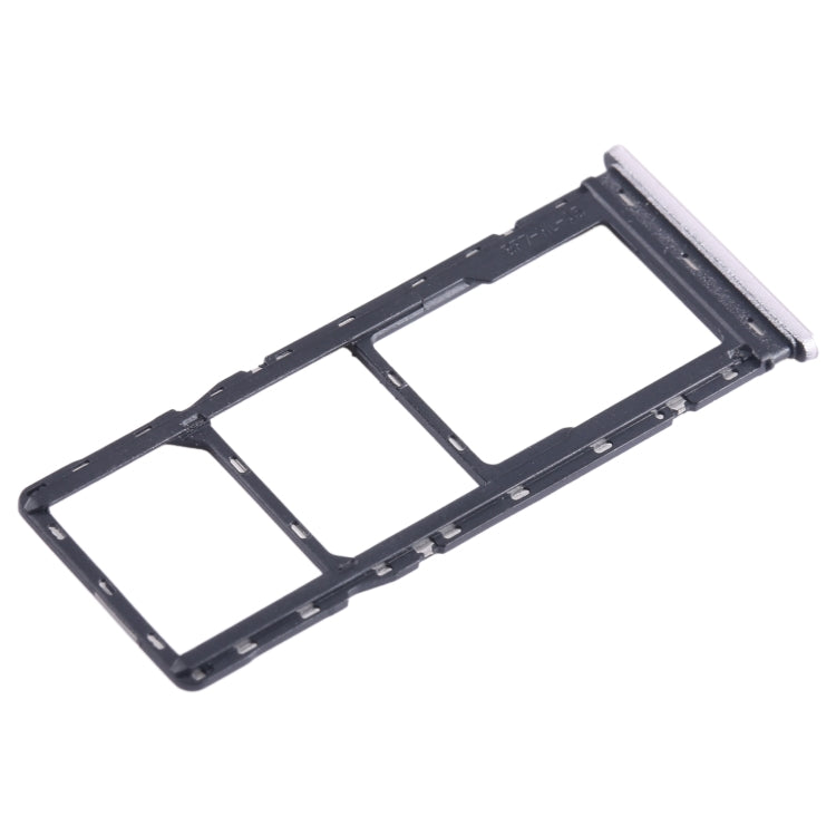 For Tecno Pop 7 Pro BF7 SIM Card Tray + SIM Card Tray + Micro SD Card Tray (Gold)