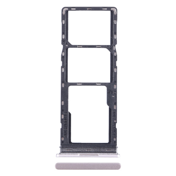For Tecno Pop 7 Pro BF7 SIM Card Tray + SIM Card Tray + Micro SD Card Tray (Gold)