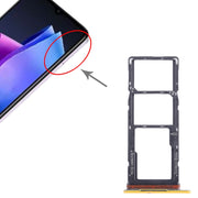 For Tecno Pop 7 BF6 SIM Card Tray + SIM Card Tray + Micro SD Card Tray (Orange)