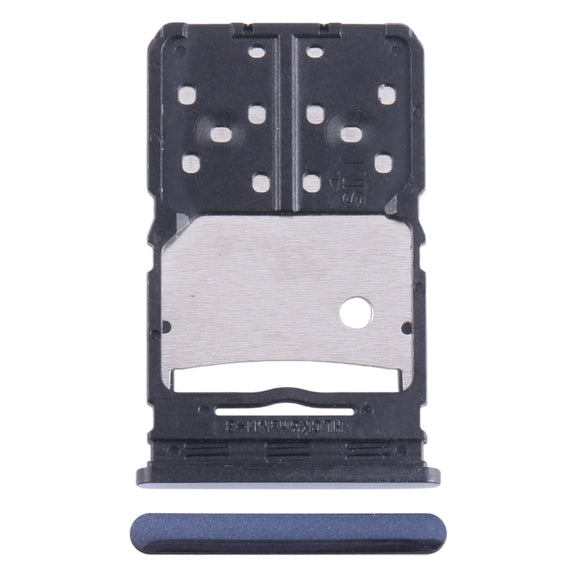 For Tecno Camon 20 Pro SIM Card Tray + Micro SD Card Tray (Blue)