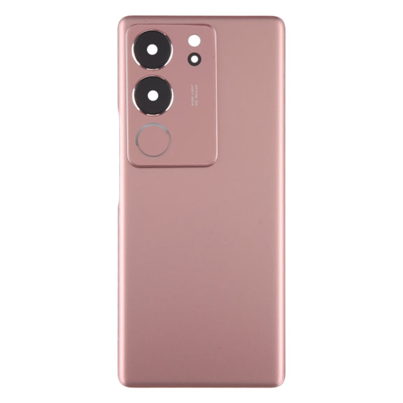 For vivo V29 Pro Original Battery Back Cover with Camera Lens Cover(Purple Red)