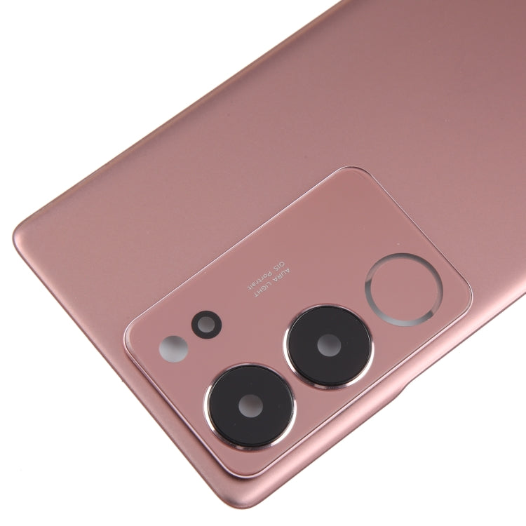 For vivo V29 Pro Original Battery Back Cover with Camera Lens Cover(Purple Red)