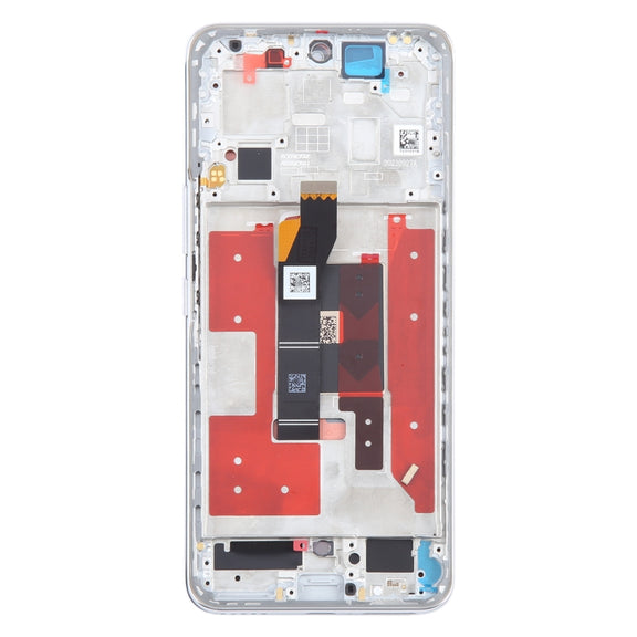 For Honor 100 Original LCD Screen Digitizer Full Assembly with Frame (Silver)