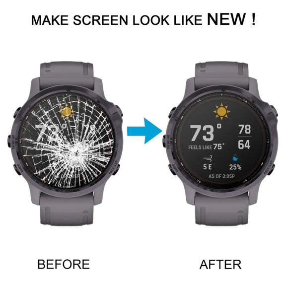 For Garmin Fenix 6S Pro LCD Screen Digitizer Full Assembly With Frame (Black)