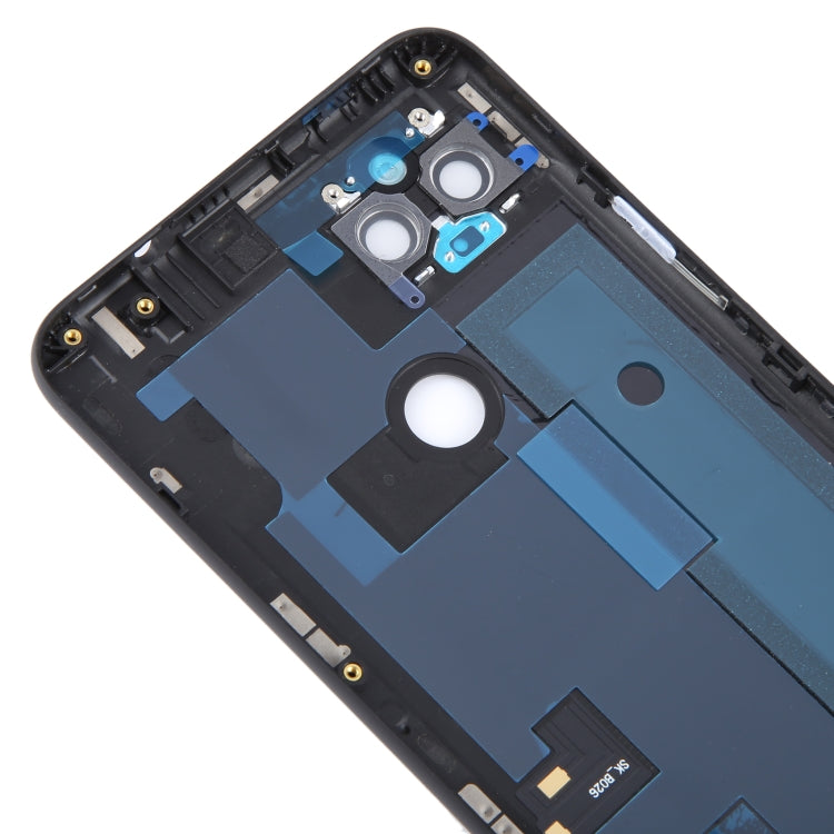 For Google Pixel 4A 5G Battery Back Cover with Camera Lens Cover(Black)