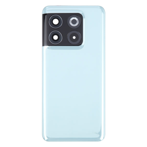 For OnePlus 10T Battery Back Cover with Camera Lens Cover(Green)