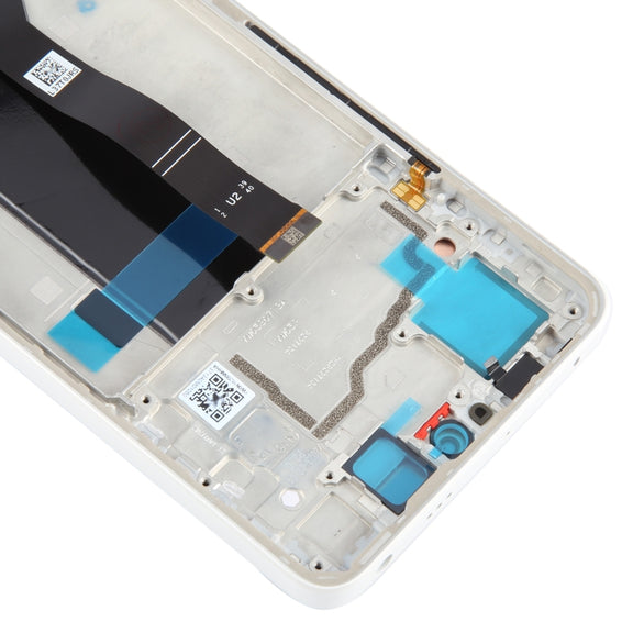 For Xiaomi Redmi Note 13 Pro 5G Original AMOLED Material LCD Screen Digitizer Full Assembly with Frame (White)