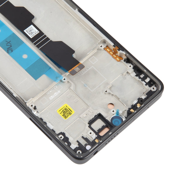 For Xiaomi Poco M6 Pro 4G Original AMOLED Material LCD Screen Digitizer Full Assembly with Frame (Black)