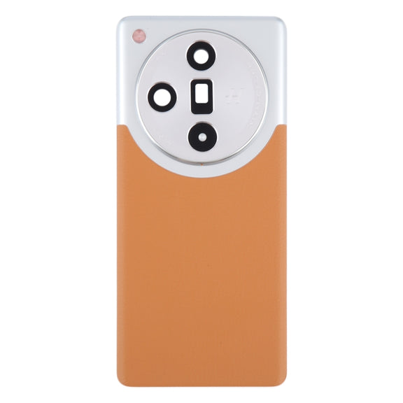 For OPPO Find X7 Ultra Original Battery Back Cover with Camera Lens Cover(Brown)