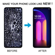 For LG V60 ThinQ KR Version Original LCD Screen Digitizer Full Assembly with Frame (Gold)