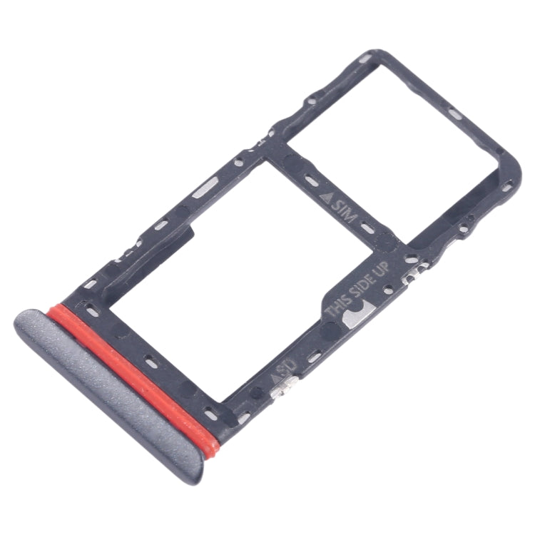 For TCL Tab 10 5G 9183G SIM Card Tray + Micro SD Card Tray (Black)