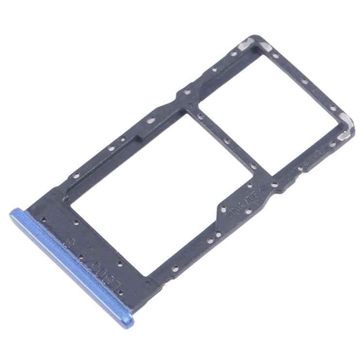 For Alcatel 1L Pro 4065F SIM Card Tray + Micro SD Card Tray (Blue)
